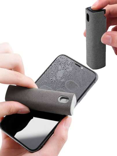 2in1 Microfiber Screen Cleaner Spray Bottle For Mobile Phone Ipad Computer Microfiber Cloth Wipe Iphone Cleaning Glasses Wipes